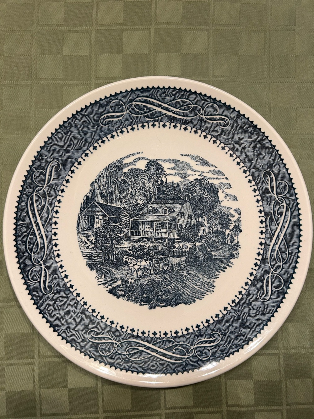 Currier & Ives Ironstone Plate